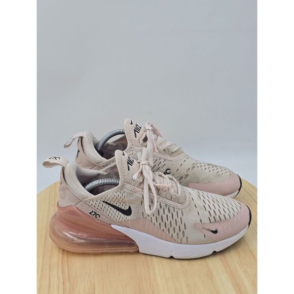 Nike Shoes - NIKE AIR MAX 270 Womens Running Shoes LIGHT SOFT PINK-BLACK SZ 6.5  [AH6789-604]